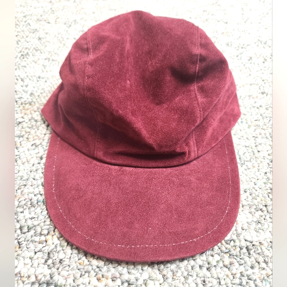Daniele Meucci Ladies Burgundy Velvet Cap
